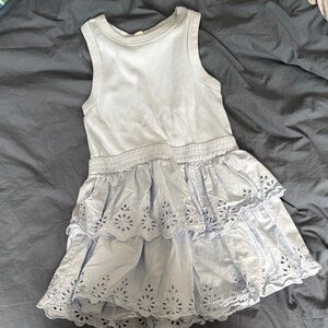 GAP Light Blue Eyelet Kids Dress